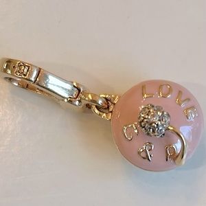 JUICY COUTURE 🧁 Pink & Gold Cupcake Charm